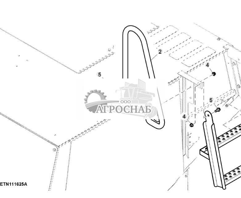 Лестница и поручень, площадка двигателя, Final Tier 4 - ST826490 344.jpg